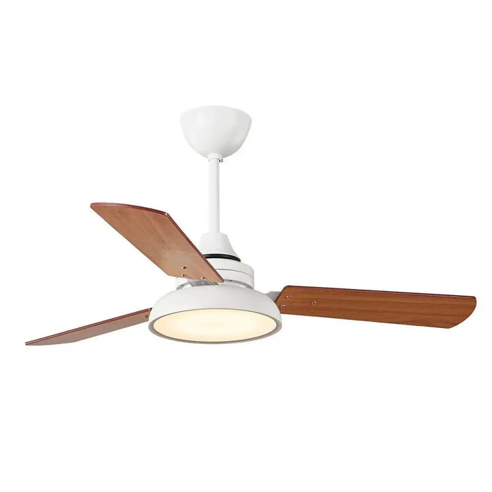 3 Kanatlı Led Mat Beyaz Tavan Vantilatör