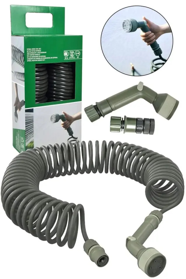 Babazon 15 metre Spiral Hortum