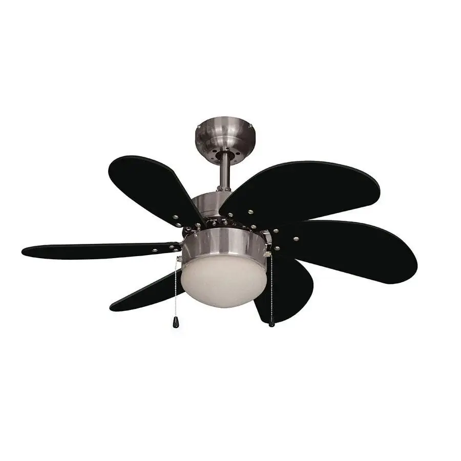 Colours Tavan Vantilatörü T30 75 cm 6 Kanat Siyah