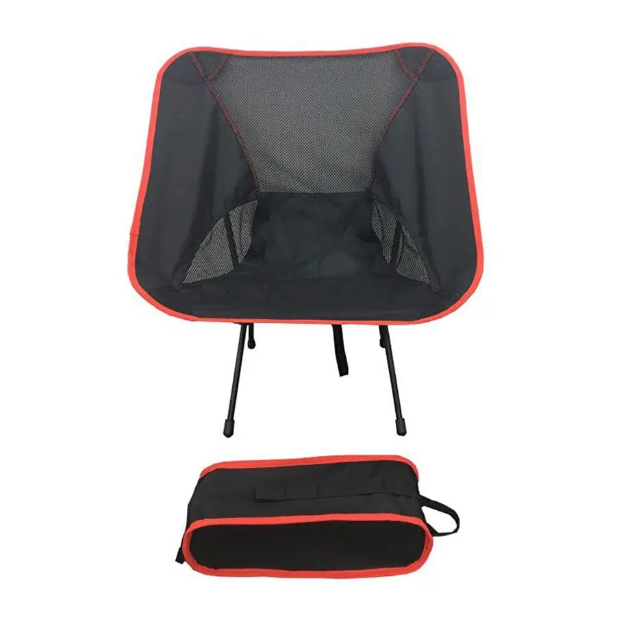 PRATİK KAMP SANDALYESİ KIRMIZI (ÇANTALI)