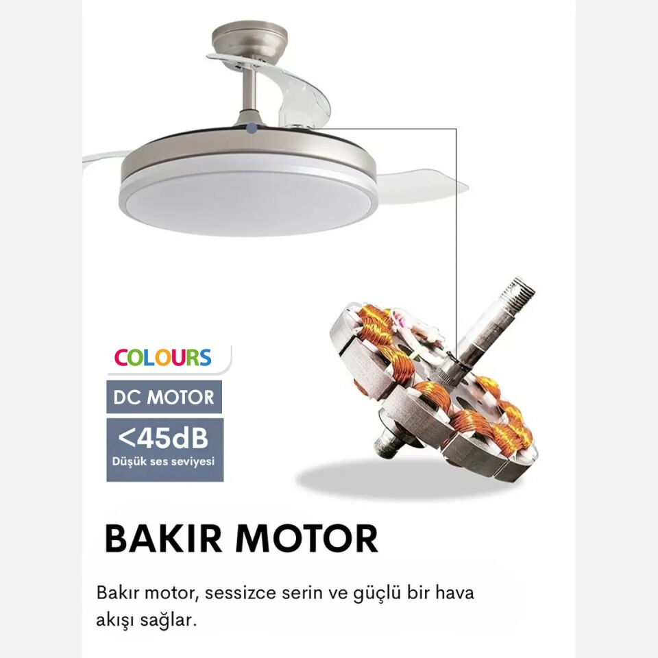 STARS VEGA KATLANIR KANATLI TAVAN VANTİLATÖRÜ