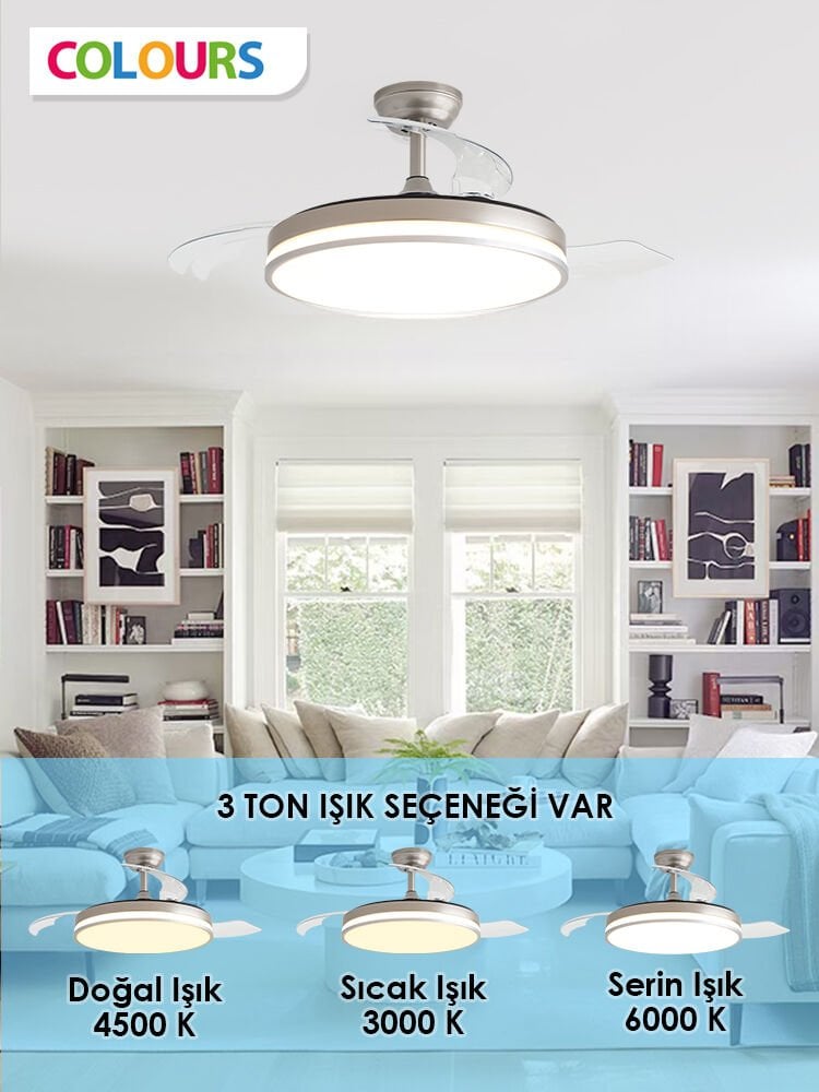 STARS VEGA KATLANIR KANATLI TAVAN VANTİLATÖRÜ