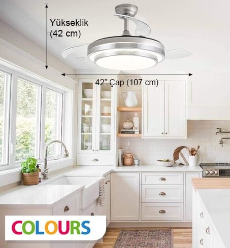 Stars Sirius Katlanır Kanatlı Tavan Vantilatörü